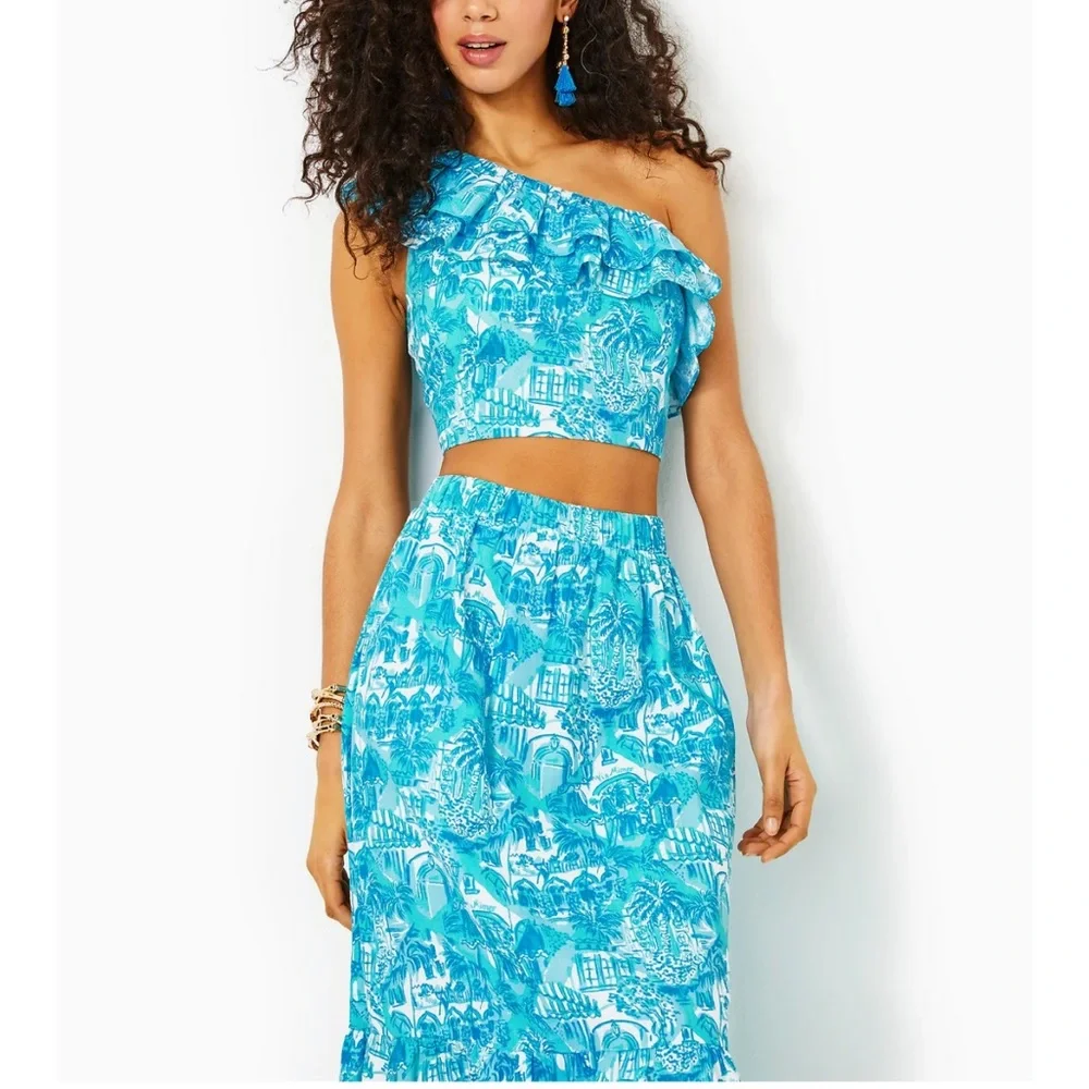 Lilly Pulitzer Kasida ruffle set - Picture 2 of 15